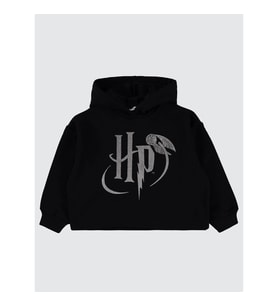 Harry Potter Kız Çocuk Sweatshirt 6-9 Yaş Siyah