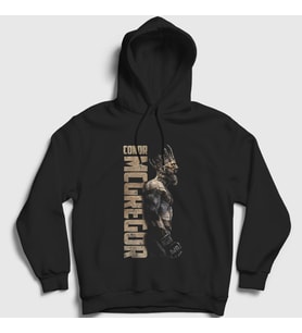 Presmono Unisex Siyah King V2 Ufc Conor McGregor Kapüşonlu Sweatshirt 315427tt