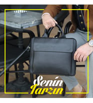 RİCH SMİTH ® GERÇEK DERİ LAPTOP ASKILI EVRAK ÇANTASI / 1717 SİYAH