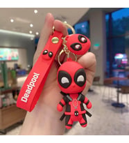 Deadpool 3D Silikon Anahtarlık Kırmızı