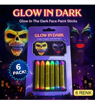 Fosforlu Glow Parti Boyası 6’lı – Karanlıkta Parlayan Yüz Boyası