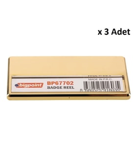Bigpoint Metal Mıknatıslı İsimlik Gold x 3 Adet
