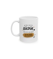 Birlikte Güldük Temalı Porselen Kupa Bardak – Eğlenceli Arkadaşlık Mesajlı Tasarım