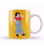 Modern Woman Kupa Bardak Porselen