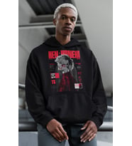 Ken Kaneki Baskılı Unisex Oversize Tokyo Ghoul Anime Hoodie