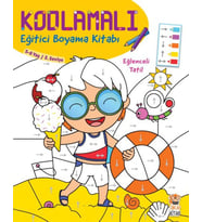 Kodlamalı Eğitici Boyama Kitabı - Eğlenceli Tatil