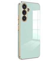 Newface Samsung Galaxy S25 Kılıf Volet Silikon - Açık Yeşil