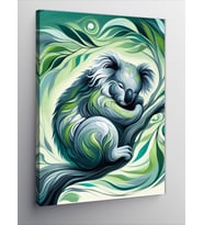 Kanvas Tablo Dalgalı Koala