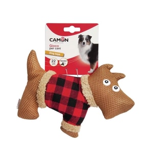 Camon Peluş Köpek Oyuncak 22 cm: Gıcırtılı ve Eğlenceli Kumaş Evcil Hayvan Oyuncağı