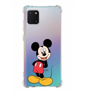 Samsung Galaxy Note 10 Lite  Köşe Korumalı Antişok Kapak Mickey Mouse Tasarımlı Şeffaf  Kılıf