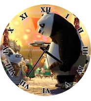 Cakatablo Kung Fu Panda Tatili Duvar Saati