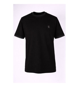 Trender 26YSS9000026 Siyah Erkek T-Shirt Modal O Yaka