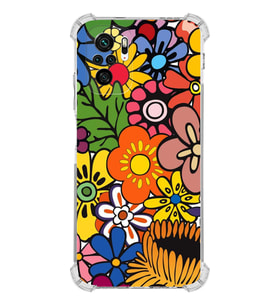 PrintiFy Xiaomi Redmi Note 10 Uyumlu Retro Color 2 Baskılı Şeffaf Köşe Korumalı Antişok Kılıf