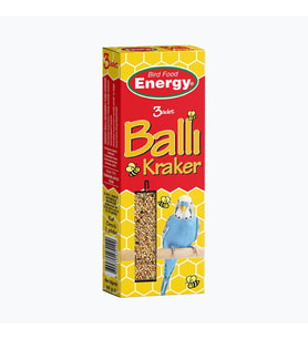 Energy Ballı Muhabbet Kuşu Krakeri - 3'lü