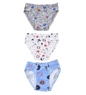 Erkek Çocuk 255 Desenli 3'lü Slip KARIŞIK RENK