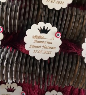 Kişiye Özel Ahşap Bebek Magneti (Ahşap)