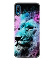 Huawei P20 Lite Mate 10 20 Lite Pro P40 Lite KılıfDesemli Silikon Pink Blue Leon 1603