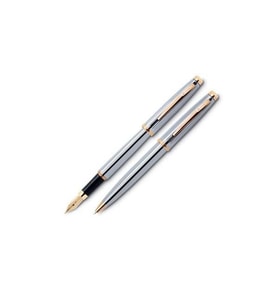 Scrikss Takım Kalem Dolma+Tükenmez Gold Krom 39