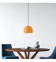 RİOLİGHT MODERN TURUNCU CAFELER,ODA,MUTFAK,YATAK BAŞI İÇİN 1XE27 TEKLİ METAL SARKIT AVİZE ÇAP:20CM