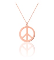 AZURİS 925 AYAR GÜMÜŞ PEACE KOLYE
