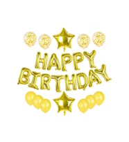 Happy Bırthday Gold Doğum Günü Seti