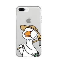 Iphone 7 Plus / 8 Plus Uyumlu Ördek Desenli Şeffaf Telefon Kılıfı