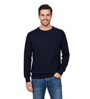 Erkek Spor Reklam Kol Kazak Regular Fit BGL-ST04949 (Lacivert)