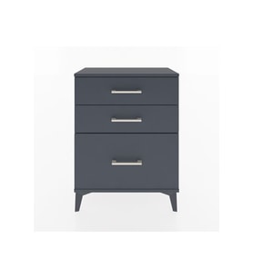Arges Komodin 3 Çekmeceli 60x30x80 Antrasit-Antrasit