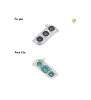 Samsung Z Fold 5 Kamera Lensi Full Beyaz Kamera lensi sade lens kamera camı kamera merceği