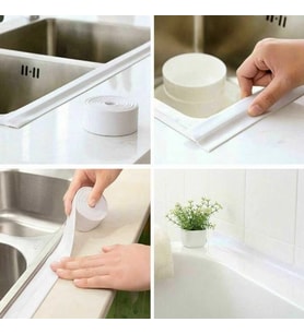 Pratik 145 Gr Beyaz Su Sızdırmaz Lavabo Kenar Bandı (3.2m)