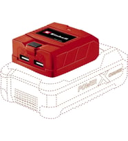 Einhell Akülü Mobil Usb Şarj Cihazı Tc-Cp 18 Li Usb-Solo Power X-Change (18 V Pxc Aküler Için, Akıll (Çok Renkli)
