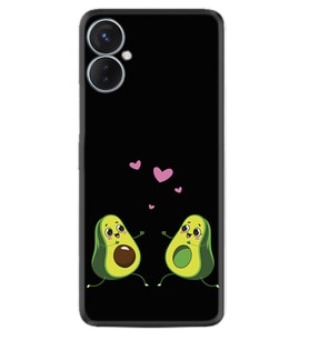 Tecno Spark 9T Kılıf Silikon Desen Özel Seri Aşık Avokadolar 1642