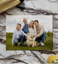 Kişiye Özel Fotoğraf Baskılı Ayaklı Puzzle Yapboz - 42 Parça (27x20cm)