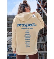 Unisex Prospect Baskılı Sweatshirt (Bej)