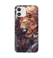 Iphone 11 Uyumlu Aslan Tasarımlı Şeffaf Telefon Kılıfı