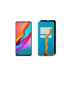 Infinix Hot 8 Lite ile Uyumlu Lcd Ekran Dokunmatik X650 (Siyah)