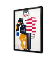 Buz Pateni İçin Kostüm Dizaynı Fernand Leger Çerçeveli Cam Tablo