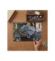 Leopar - Büyük Kedi Tasarımı 240 parça Ahşap Puzzle Ahşap Kutuda MP05200