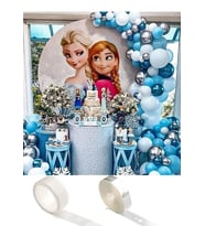 Elsa Frozen Konsept Balon Zincir Ve Yapışkan Set