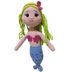 Deniz Kızı Merry Amigurumi Organik Oyuncak