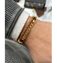 Cheetah Quality Hakiki Deri Erkek Bileklik