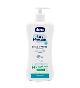 Chicco Baby Moments Göz Yakmayan Yenidoğan Saç ve Vücut Şampuanı 500 ml