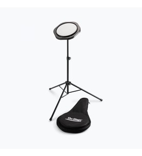 On Stage DFP5500 Davul Çalışma Pedi Seti (Eğitim - Komple Egzersiz Kiti)  Yüksekliği Ayarlanabilir Stand, Rebound Hissi Veren Pad, Baget ve Çanta Dahil  Ölçüler: 8 İnç Pad Çapı