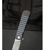 BESTECH TITAN Karbon Fiber Ve G10 Saplı Ara Katman: 2,96'' Damascus Çakı BL05A (Çok Renkli)