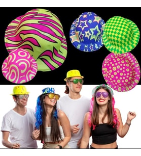 Pamhome Desenli Plastik Parti Şapkası