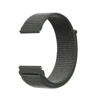 Samsung Gear S3 (22mm) Uyumlu Kordon Hasır Örgü Cırt Cırtlı Terletmeyen Zore KRD-03 Kumaş Kayış