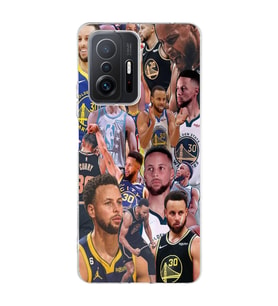 Xiaomi Mi 11T - 11T Pro Uyumlu Steph Curry Kolaj Tasarımlı Şeffaf Telefon Kılıfı