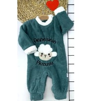 Northcity Annesinin Kuzusu Kuzu Tüylü Çıtçıtlı Bebek Tulumu 3-6-9-12 Ay - Anti-allerjik Kumaş ve ÇİMA Dikişli