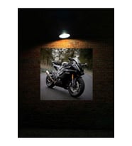 MOTOR 2 KANVAS TABLO CANVAS EV DEKARASYON DUVAR SÜSÜ ÖLÇÜ SEÇMEYİ UNUTMAYINZ (Siyah)