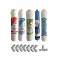 Ihlas Aura Cebilon Plus Uyumlu Su Arıtma Cihazı 12 Inç Inline 5'li Membranlı Filtre Seti